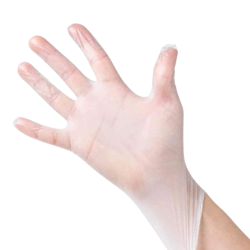 Guantes Vinilo Transparente M