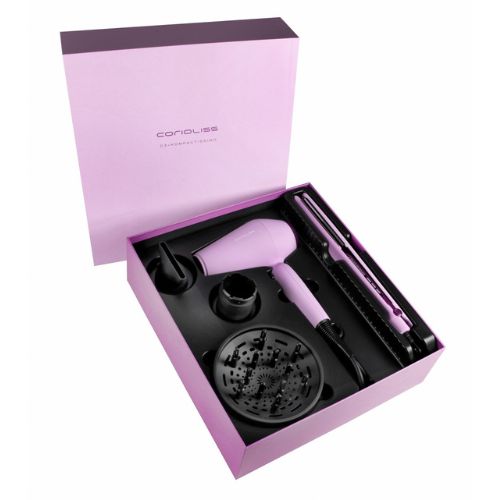 Corioliss - Pack Plancha C3 + Secador Kompactissimo Lilac - Imagen 2