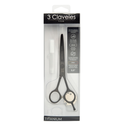 3 Claveles - Tijera Titanium 5.5" - Imagen 2