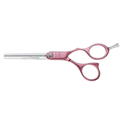 3 Claveles - Tijera Aluminium 5.5" Rosa Esculpir