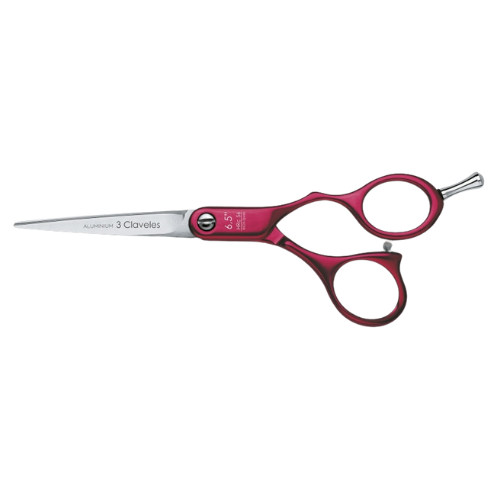 3 Claveles - Tijera Aluminium 6.5" Rojo