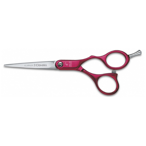 3 Claveles - Tijera Aluminium 6" Rojo