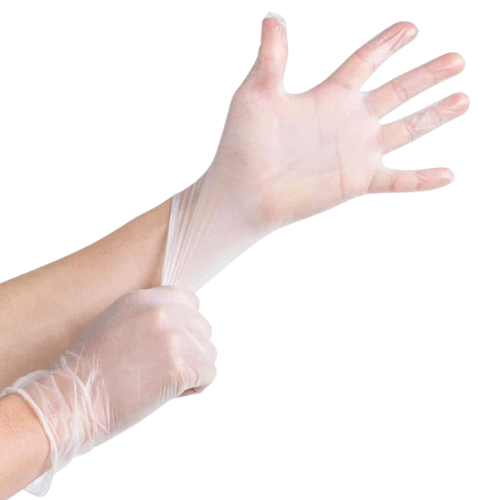Guantes Vinilo Transparente P