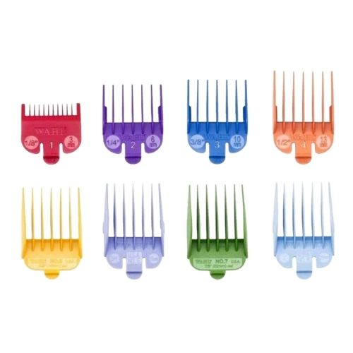 Wahl - Pack 8 Peines Plastico Colores